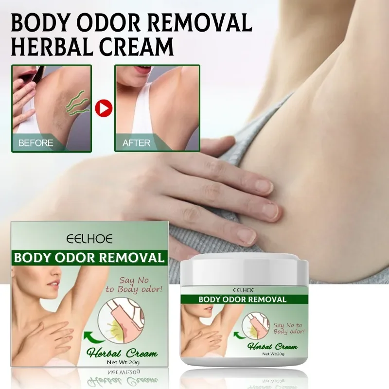 Body Odor Underarm Sweat clean Deodor Cream for Man Woman Removes Armpit Odor and Sweaty refreshing Lasting Aroma Deodorant 20g