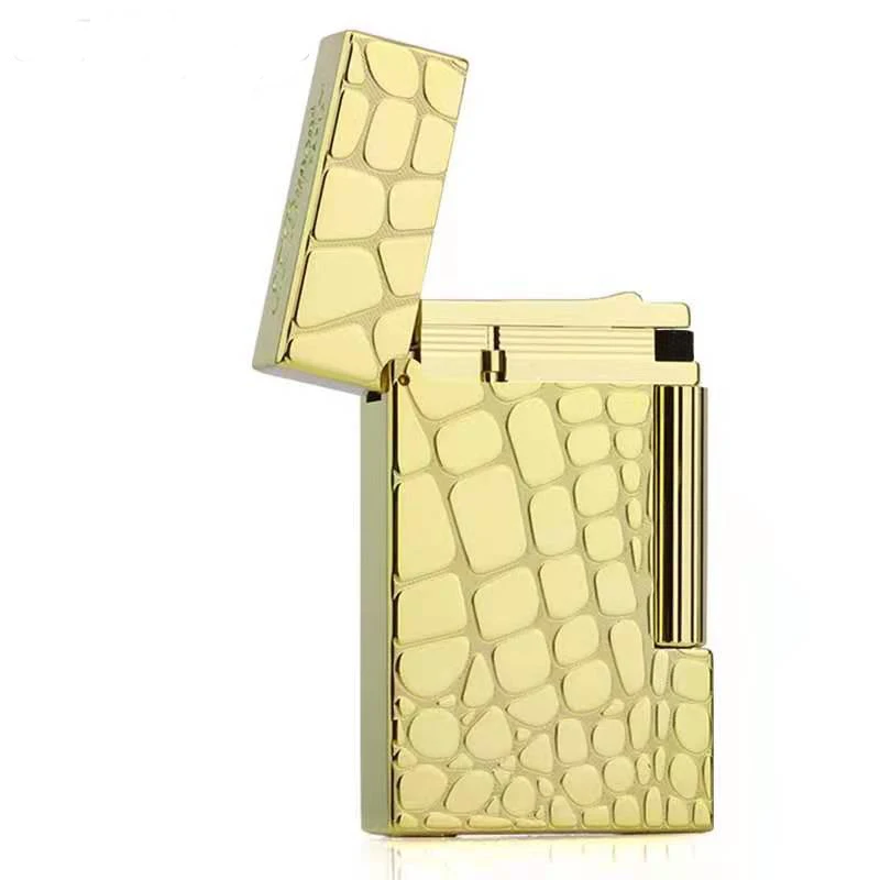

New Retro Lighter Bright Sound Brass Shell Windproof Lighter Cigarette Men Gift