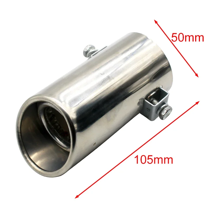 Exhaust Pipe Tip Exhaust Pipe Tip Car Auto Muffler Steel Stainless Trim Tail Tube Exhaust Systems Mufflers Motorcycle Accessorie