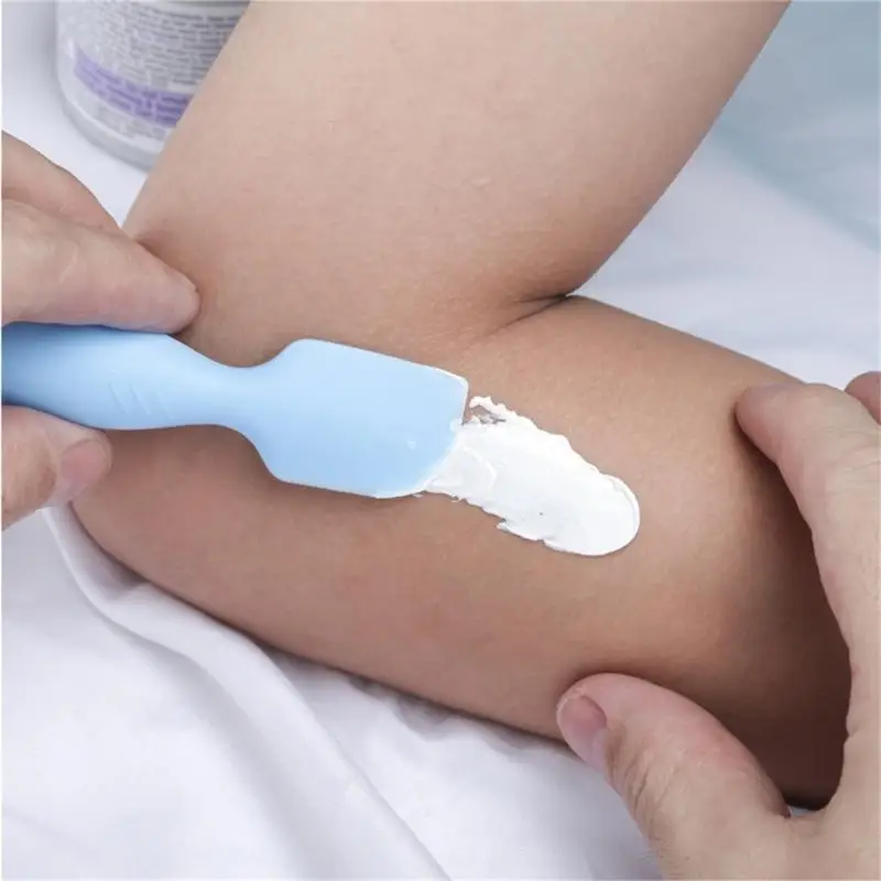 Baby Diaper Cream Brush Suction Cup Silicone Diaper Cream Spatula for Baby Butt Portable Ointment Applicator Brush baby diaper cream brush