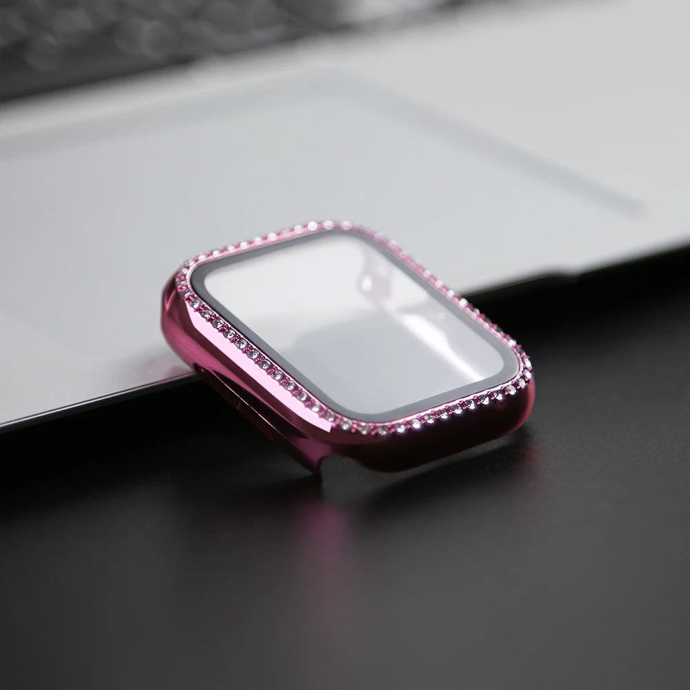 Luxury Bling Diamond Bumper Protector with Glass Case