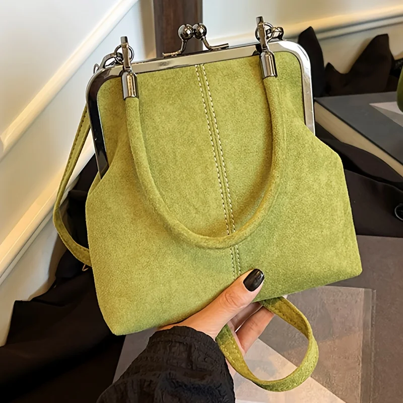 Women'S Soft Synthetic Crossbody with Twist Lock Closure, Compact Makeup & Lipstick Organizer For Travel, Work, Crossbody Purse