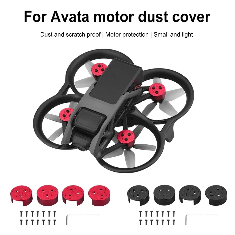 

4Pcs Dust Proof Motor Cap for DJI Avata Aluminum Alloy Engine Motor Cover Protection Drone Accessories