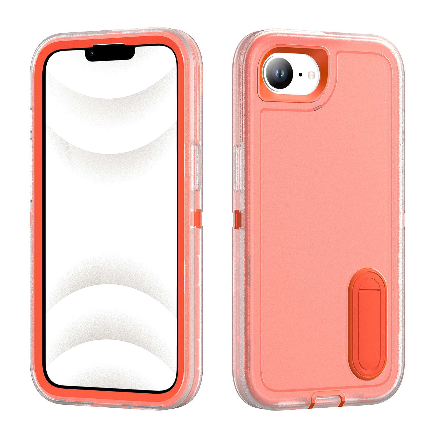 Heavy Duty Shockproof Kickstand Matte Dual-Layer Hard Back Case Cover