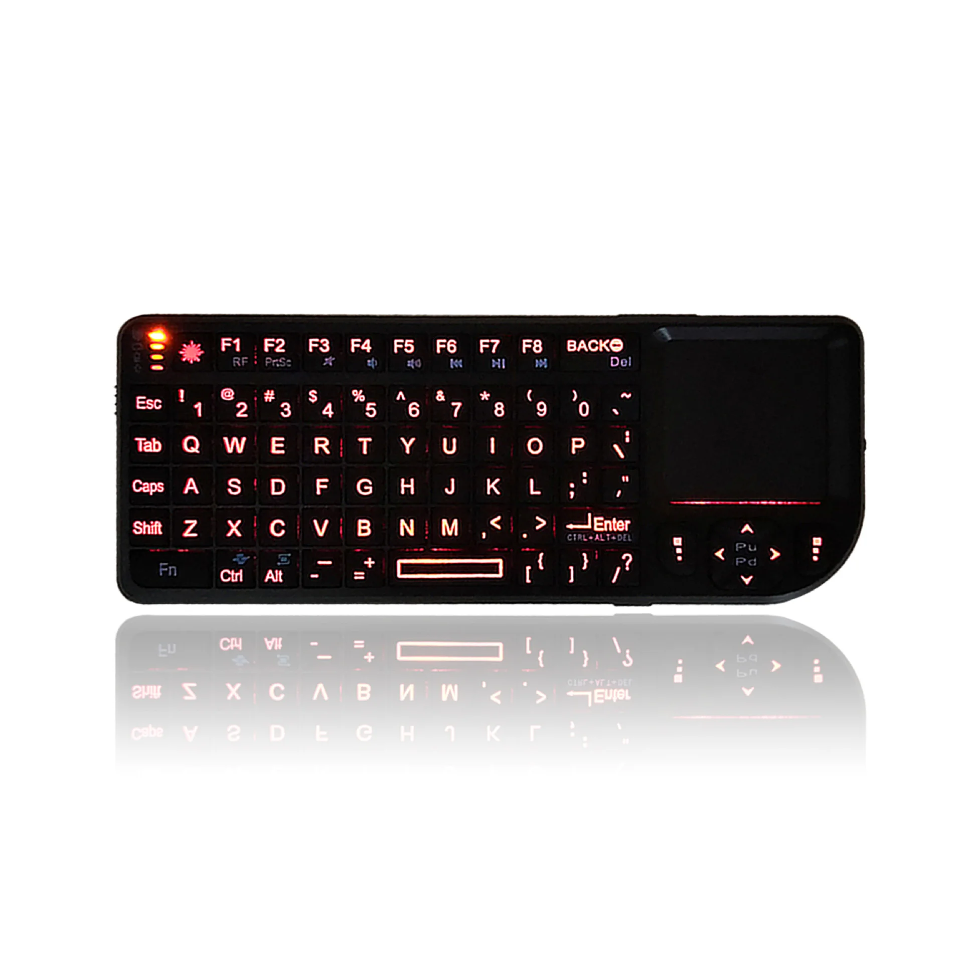 

Portable Mini Multifunction Keyboard with Touch Pad 2 in 1 Laser Air Mouse Keypad for PPT Lecture Presentation Teacher Gift