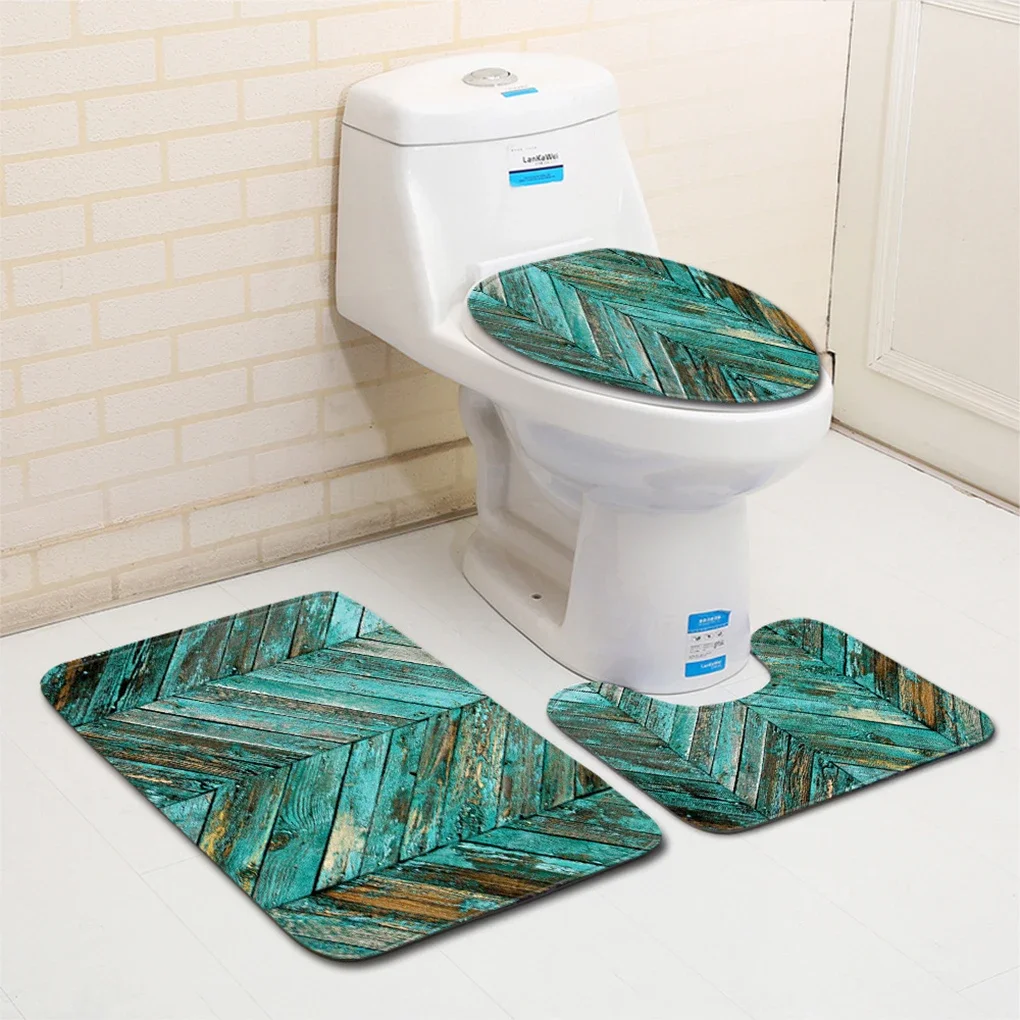 Cozy And Soft 3 Piece Fashion Bath Mat Set - Transform Bathroom Fashionable 3 Piece Bath Mat 4