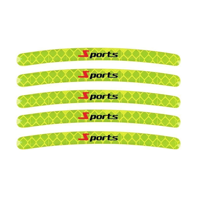 20pcs Car Motorcycle Wheel Reflective Strips Colorful Hub Stickers Universal Night Driving Wheel Car Stickers Auto Moto Decor wheel reflective strips