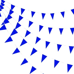 Elegant Navy Blue Bunting Garland - 10m/33Ft Pennant Banner for Celebrations and Events (Navy blue)
