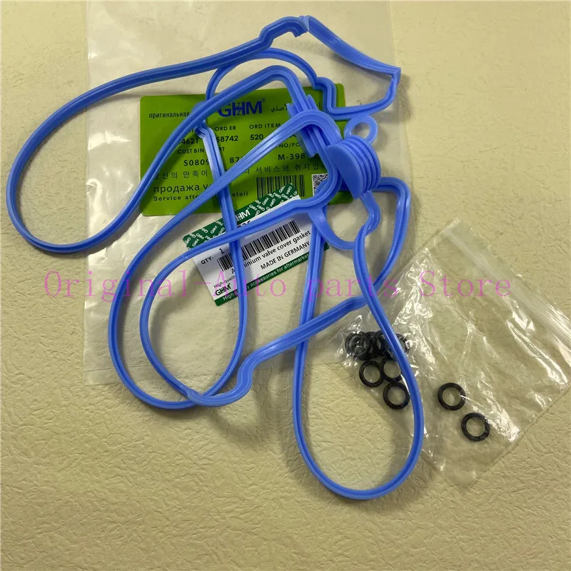 Engine Aluminum cover Valve Cover Gasket 90501944 rubber gasket aluminum gasket kits solenoid valve filter gasket rocker cover membrane kit For Buick-Excelle-1.8 Chevrolet-Captiva Epica Opel-Antara 2.4L 5488936