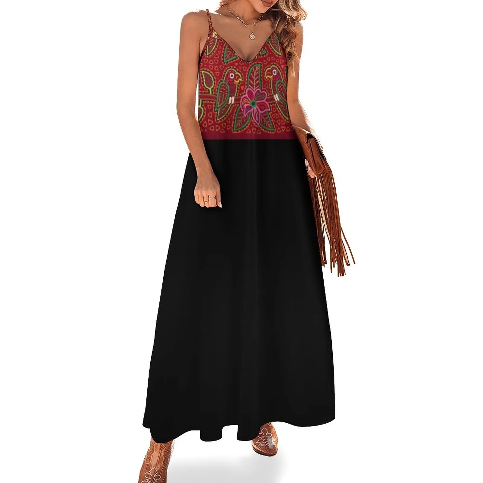 

Mola de Panama Sleeveless Dress women party dresses summer clothes for women