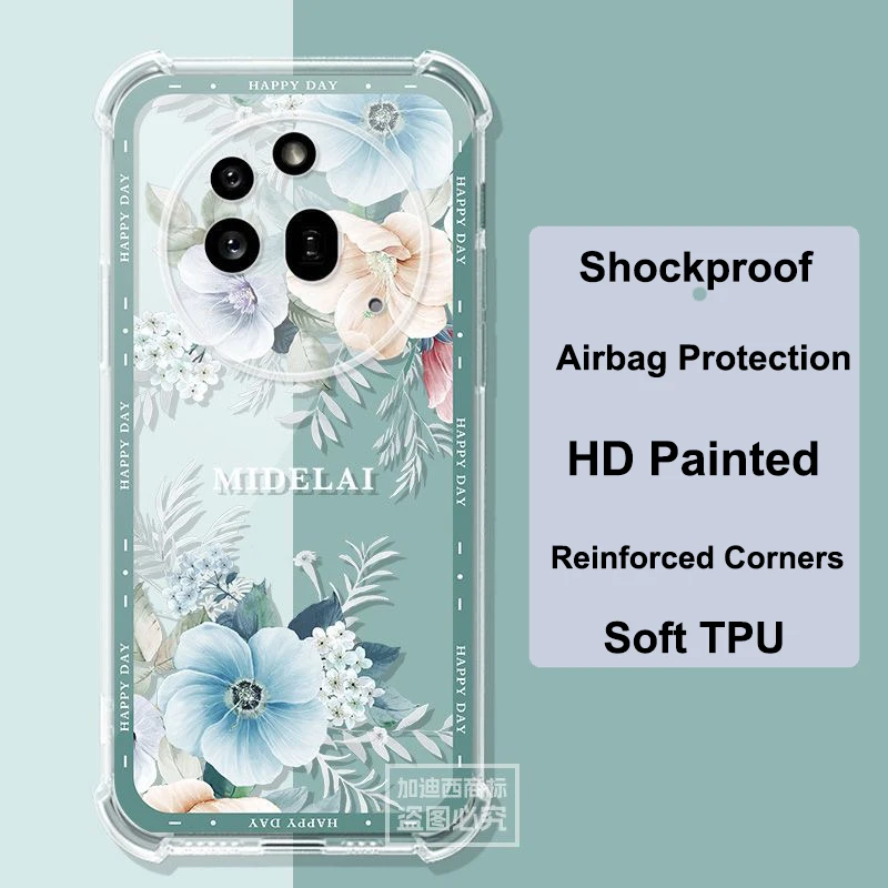 Enhanced Transparent Shockproof Anti-Fall Phone Case - Slim and Soft TPU Cover