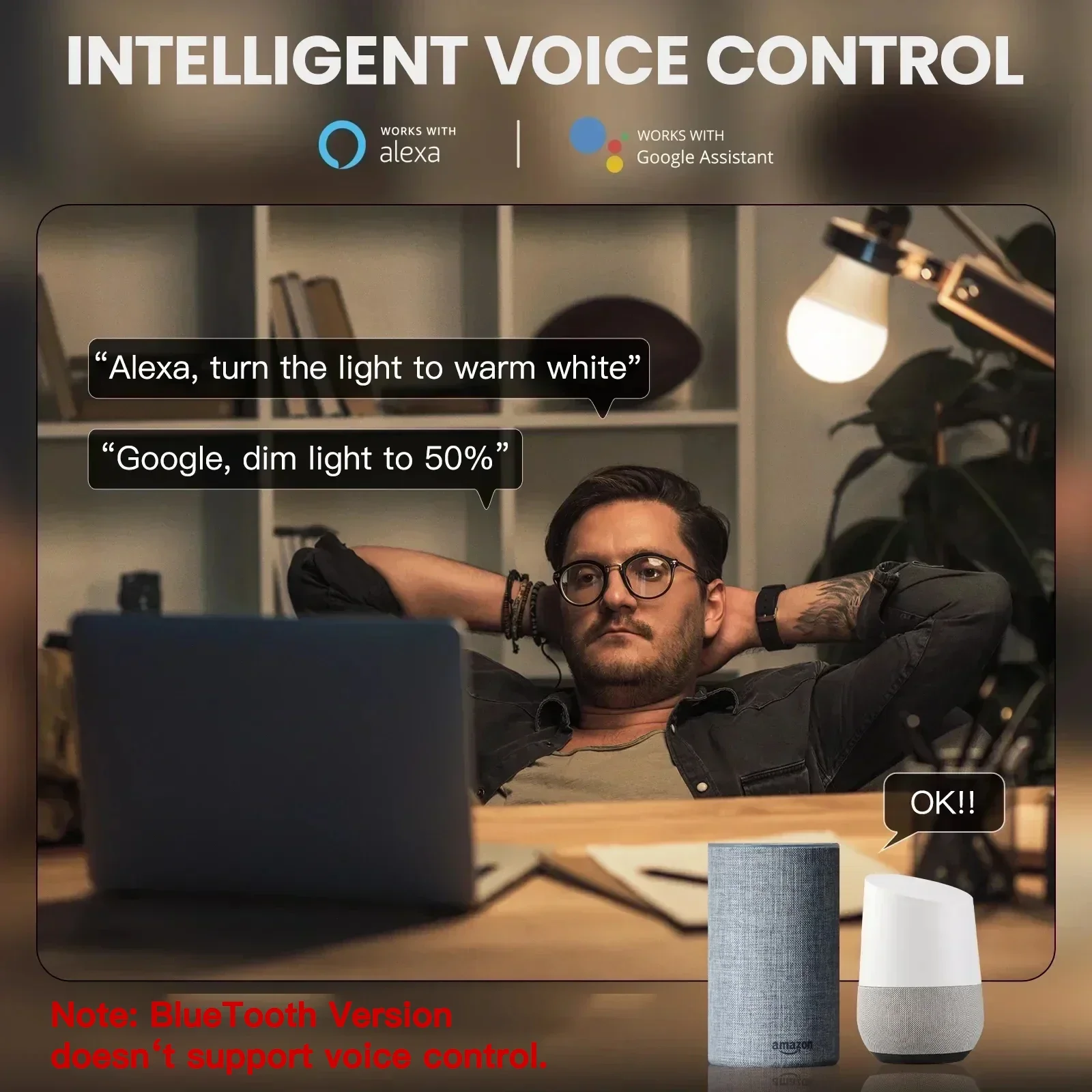 TNCE Tuya E27 전구 WIFI Zigbee Bluetooth, 디밍 가능 조명 LED 램프 2700-6500k RGB, 스마트 라이프 앱, Alexa Google 홈 음성