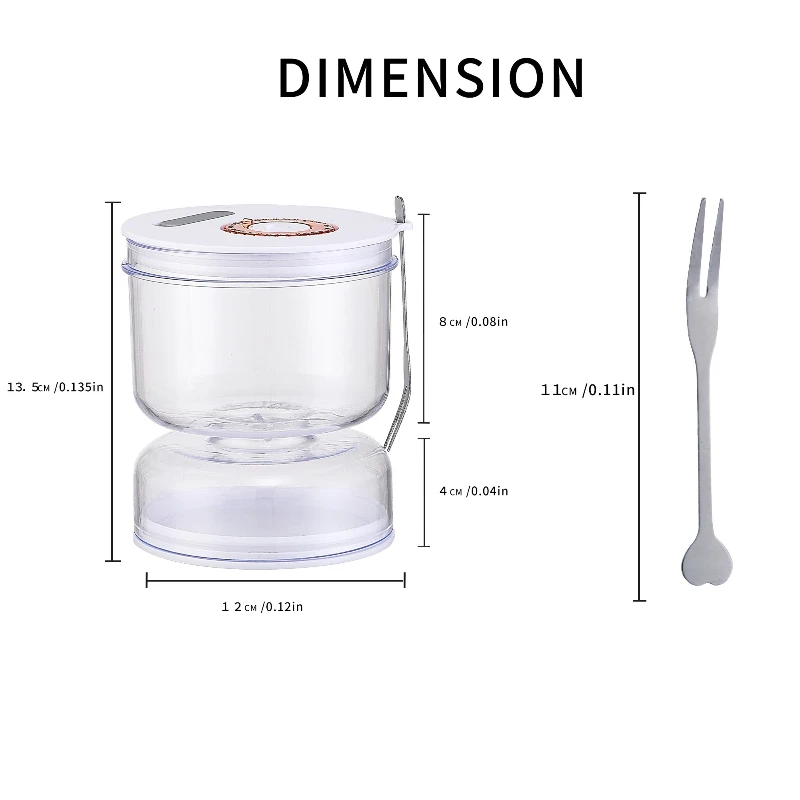 Sealed Jar for Pickle Home Wet and Dry Separation Pickle Jar with Flip Container and Strainer Hourglass Design Olives Container