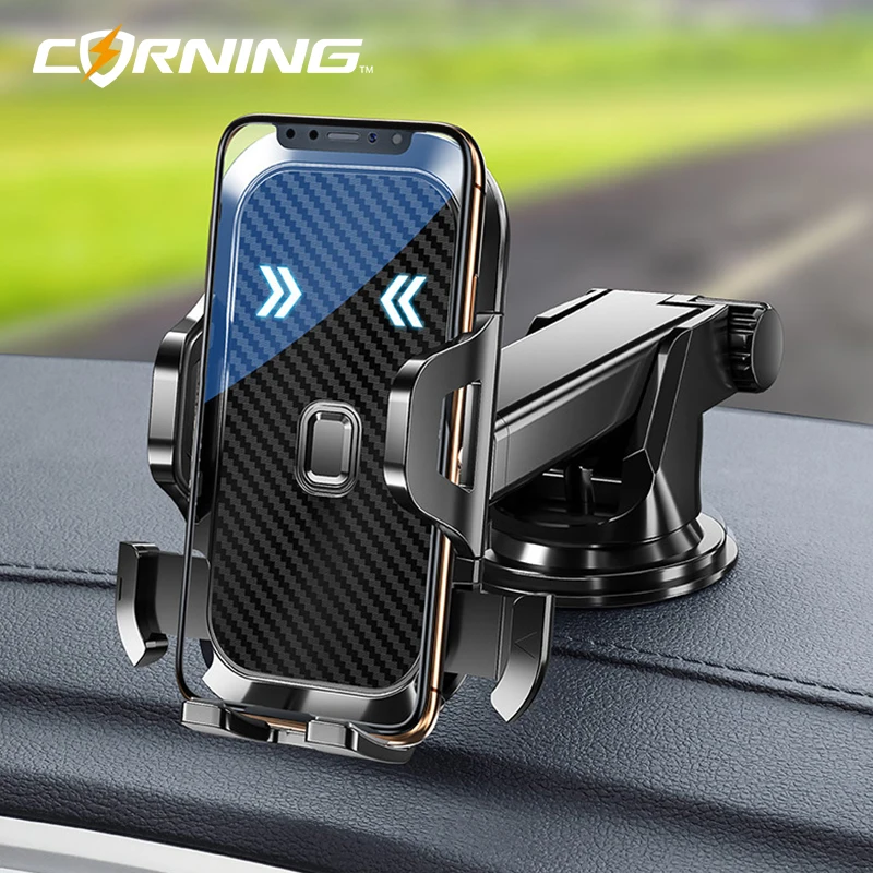 Carbon Fibre Car Phone Holder Mobile Smartphone Cellphone Bracket Mount Stand Multifunctional