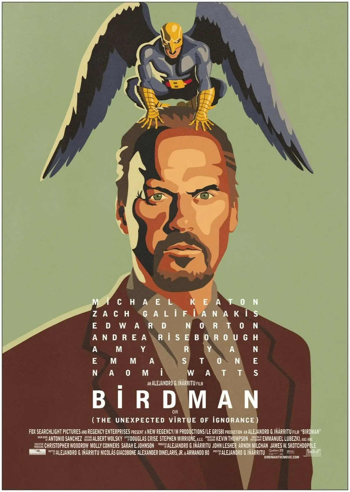 

Birdman Classic Movie Print Art Canvas Poster For Living Room Decoration Home Wall Picture