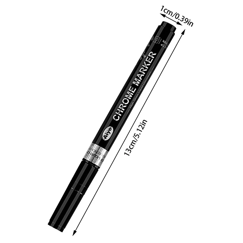 1Pc 3 Color Mirror Electroplating Marker Gold Silver Copper Model Toy Repair Liquid Chrome Pen DIY Reflective Metal Paint Pen Paint Marker Pen Mirror Marker Pens Paint Pen Marker Pens
