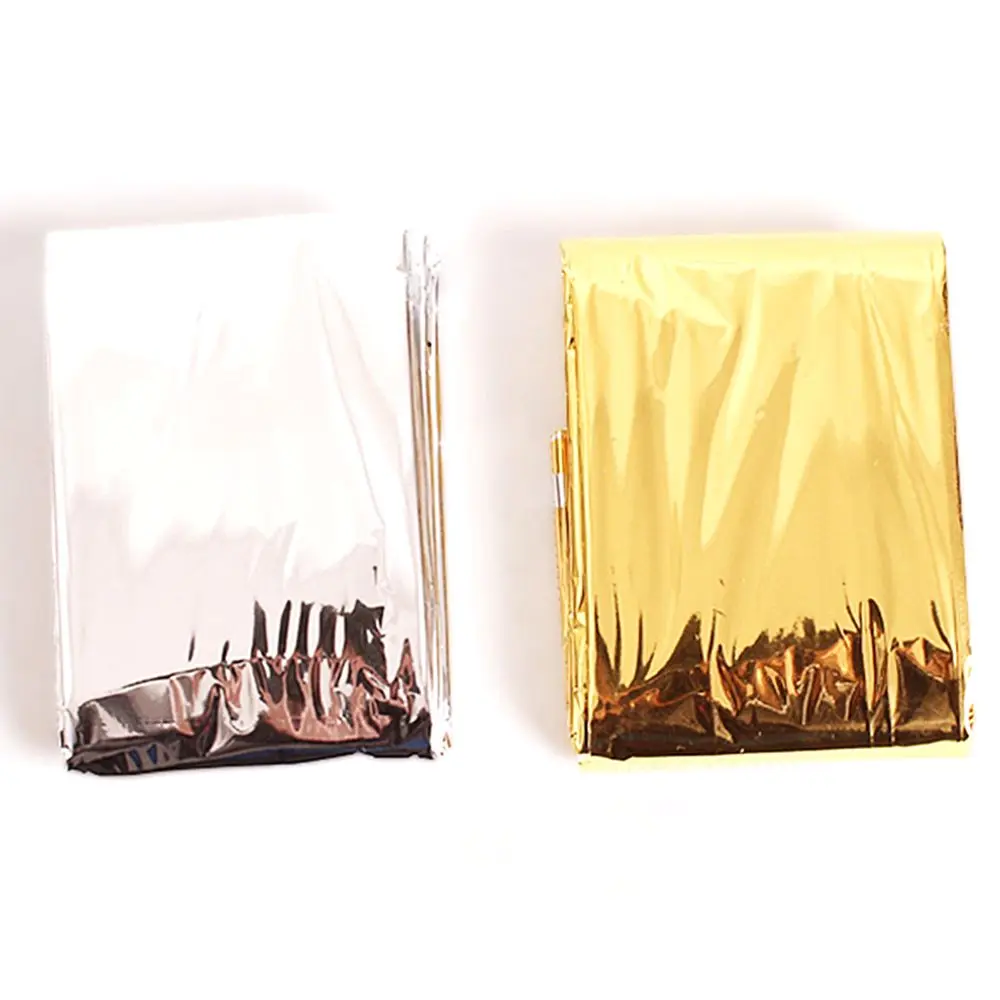 Emergency Blanket Outdoor Survival First Aid Military Rescue Kit Windproof Waterproof Foil Thermal Blanket for Camping Hiking emergency blanket