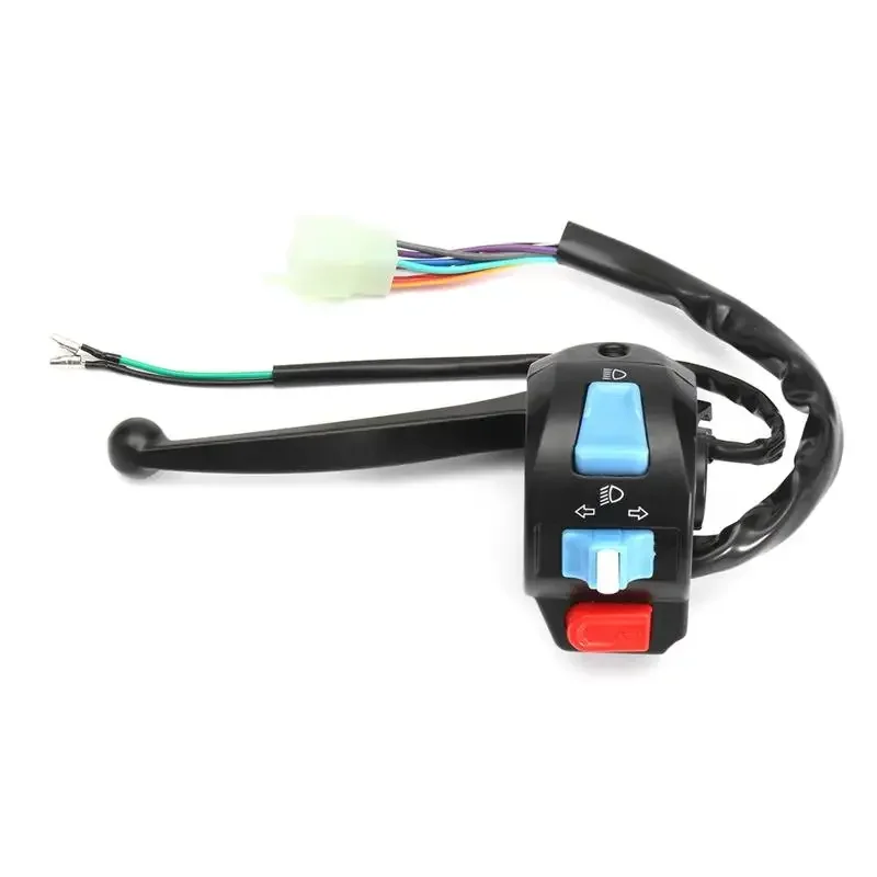 

Универсальный черный левый тормозной рычаг Φ переключатель управления подходит для скутера мопеда GY6 50cc 150 мотоциклетные переключатели