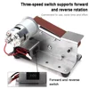 110V/220V Mini Electric Belt Sander DIY Polishing Grinding Machine Cutter Edges Sharpener Multifunctional Grinder Power Tool 6