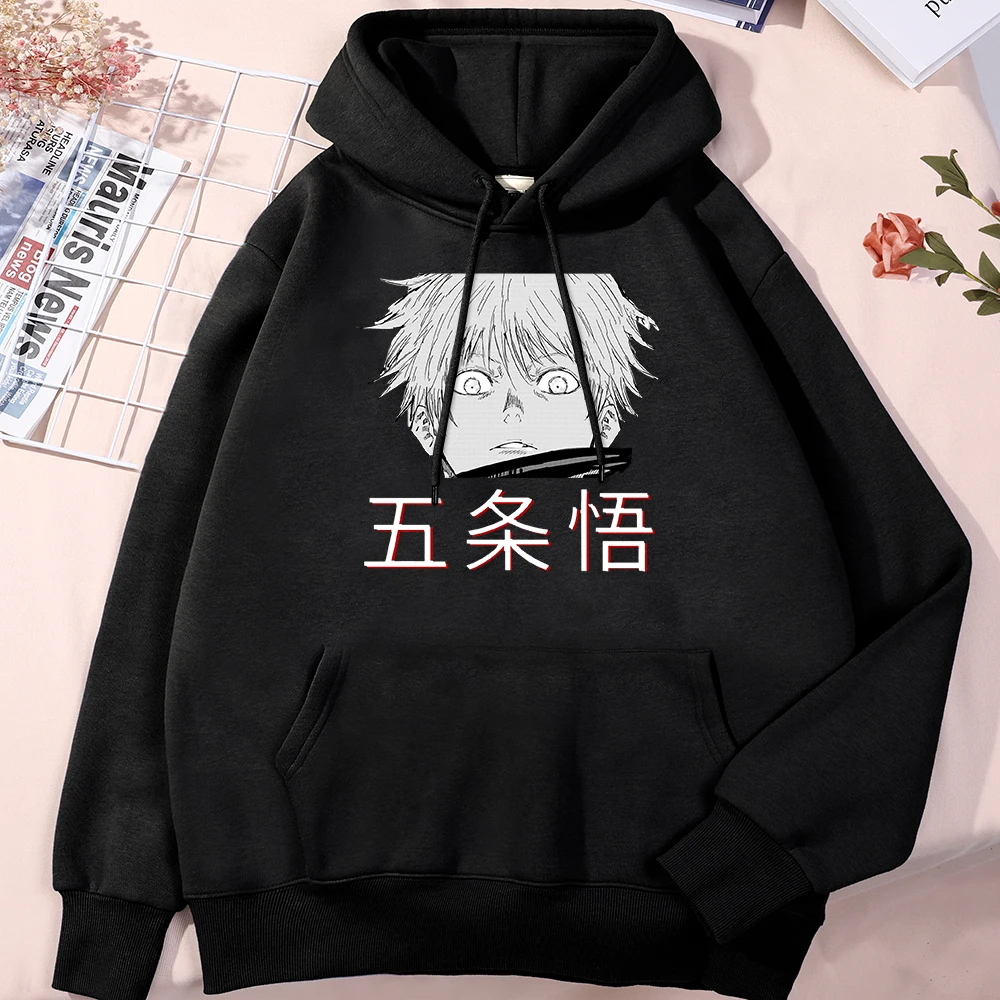 

Jujutsu Kaisen Hoodie Gojo Printing Hoody Japanese Anime Graphic Sweatshirts Manga Cartoon Clothes Women Men Couple Hooded Tops
