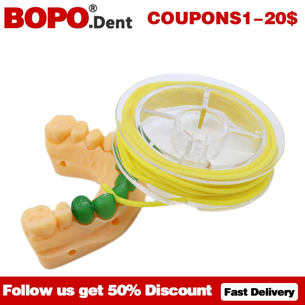 

Dental Rubber Dam Stabilizing Cord Medium Wedges Clamps Sheets Elastic 2.1M /dia 1.8Mm Dentistry Instrument