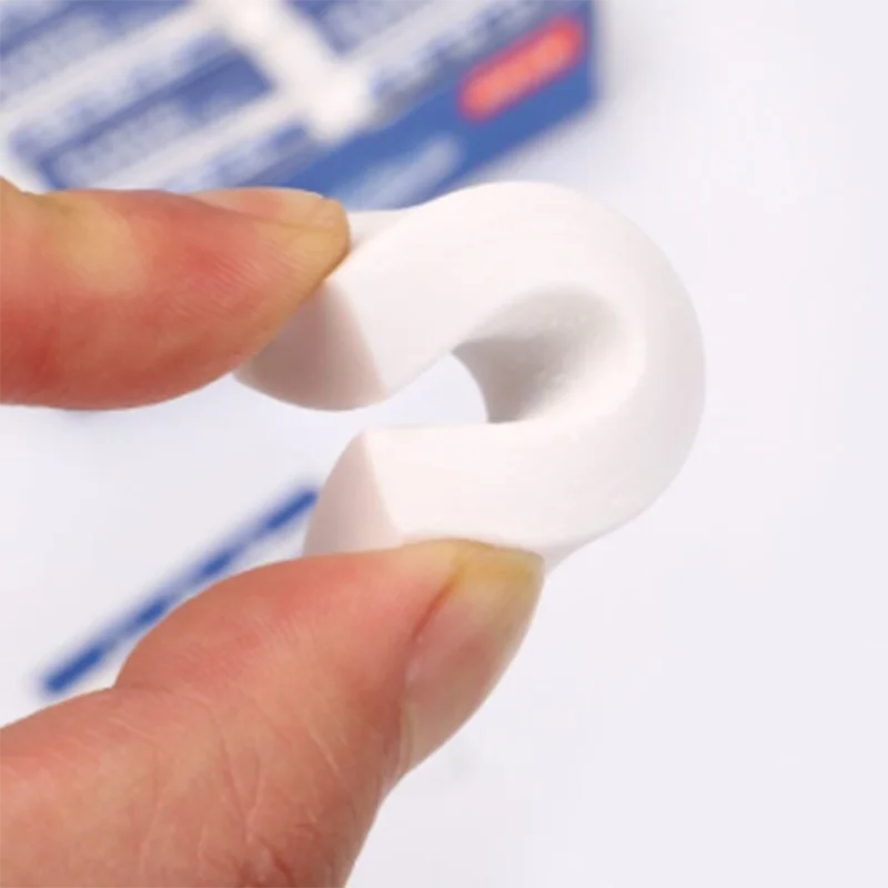 10Pcs 2B White PVC Pencil Eraser Clean And Mess Free Student Exam Office Sketch Easy To Wipe Soft Erasers 4