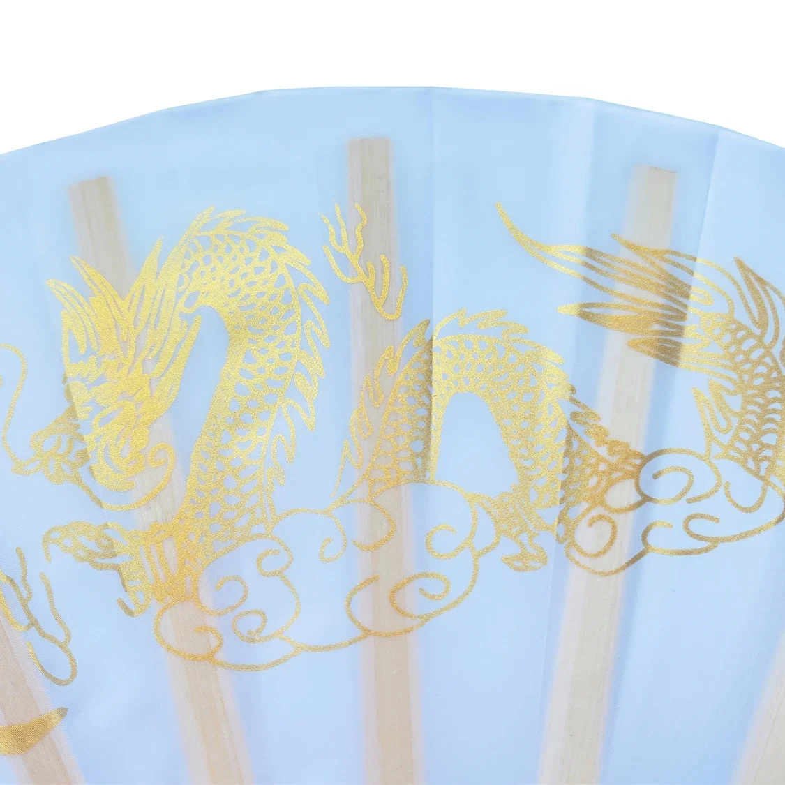 Martial Art Tai Chi Fan Bamboo Frame Silk Cover 13.4in/34cm Stainless Rivets Crisp Sound Kung Fu Wushu Cosplay Smooth Action
