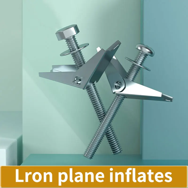 M4 M5 M6 M8 M10 5 Pcsplisterboard Hollow Wall Cavity Wall Fixing Spring Toggle Anchor Con Vite