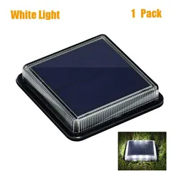 Solar - Powered LED Deck and Stair Light - Waterproof, Auto ON/Off, Outdoor Garden Decoration (Cold White)
