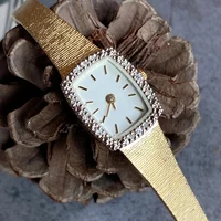 2024 New Women's Watch Medieval Diamond Vintage Retro Luxury Elegance High Quartz Retro Gold Clock 5