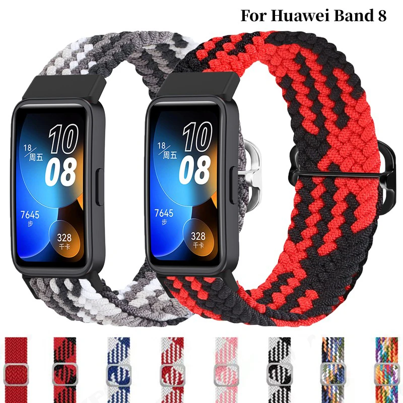 

Nylon Strap For Huawei Watch Band 8 Smartwatch Bracelet Accessories Correa Band8 Replacement belt Breathable Woven buckle Band