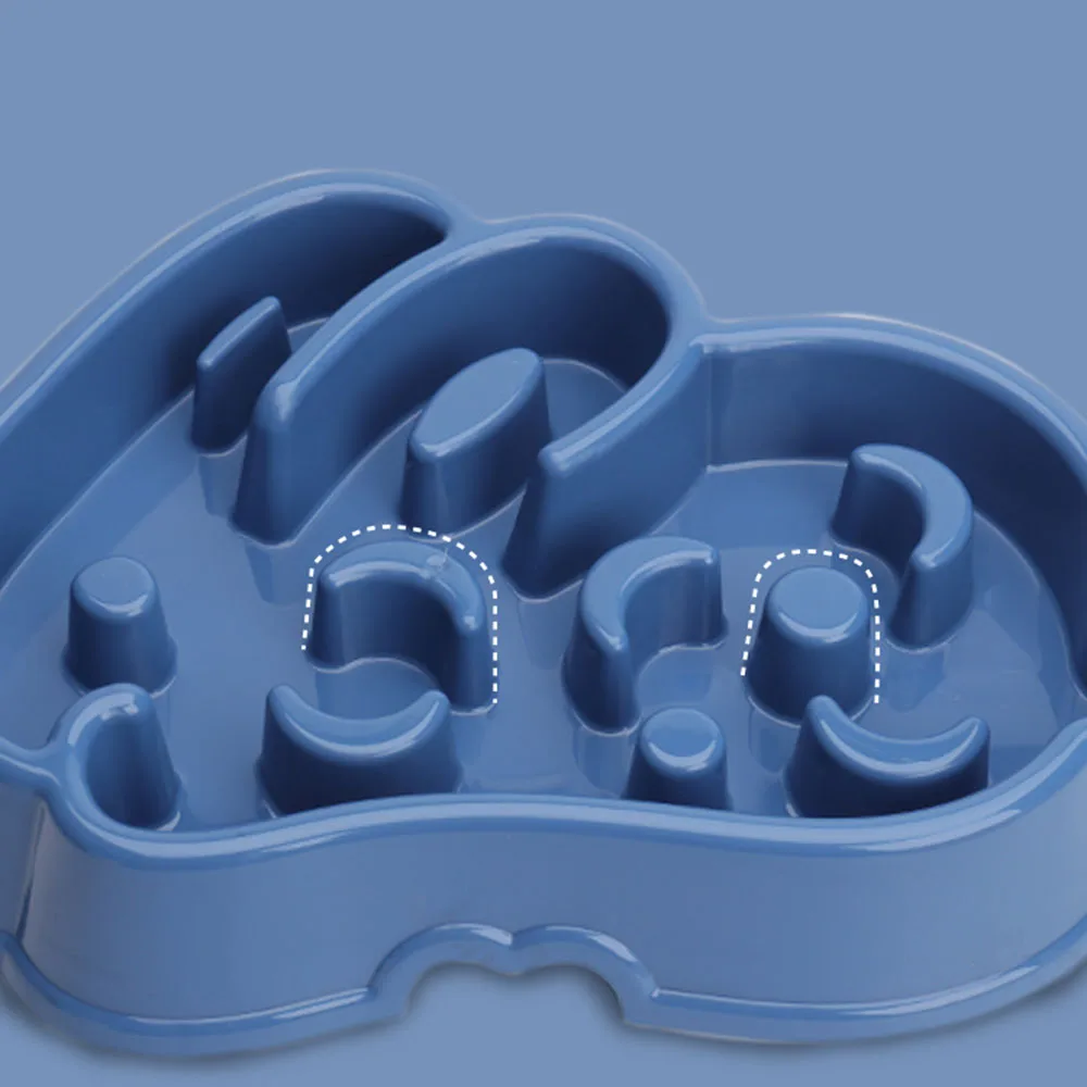 Pet Dog Slow Food Bowl Fat Help Healthy Round Anti-choking Thickened and Non-slip Multiple Colors Shapes