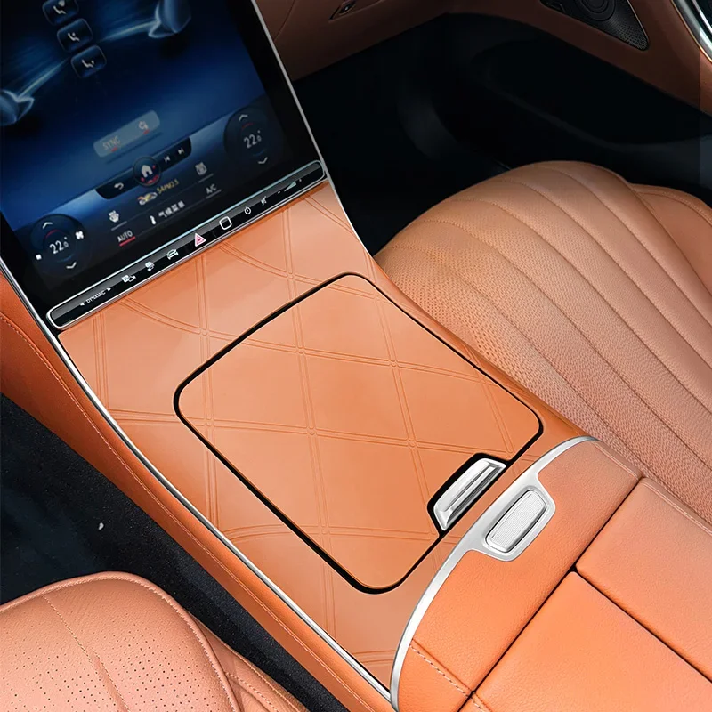 메르세데스-벤츠 2021-2024 S클래스 S450L S400 S480L 차량용 센터 콘솔 실리콘 패널 보호 방진 및 미끄럼 방지 패드