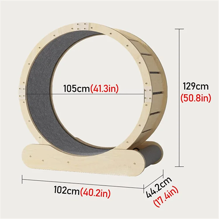 High Quality Pet Treadmill Cat Fitness Toys Pet Cat Exercise Wood Treadmill Running Wheel