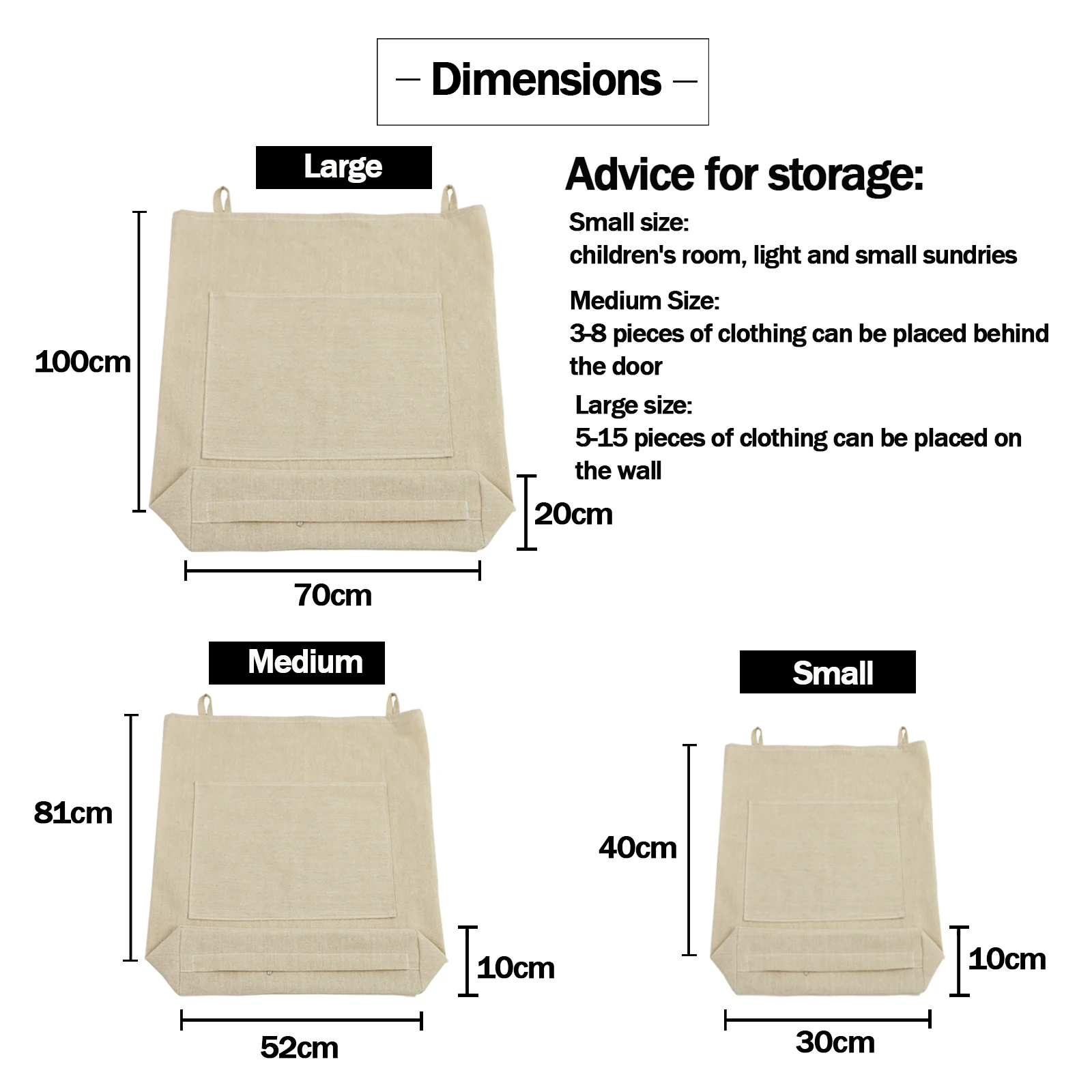 Hanging Laundry Hamper Bag Hangable Over The Door Storage Bag Clothing Sundries Socks Storage Organizer Bathroom Saving Space 3