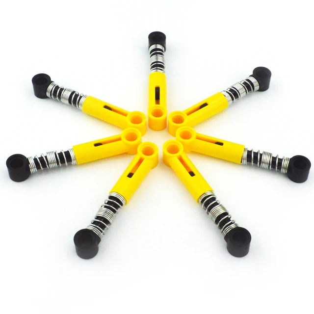 Soft hard Spring Building Blocks Self-Locking Bricks Shock Absorber Accessories Technical MOC Parts spring 18404 76138 76537 1
