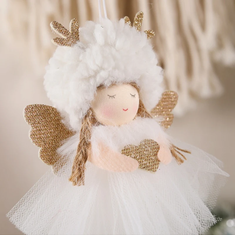 2022 Christmas Angel Doll Merry Christmas Decor For Home Cristmas Tree Ornament Noel Xmas Tree Decor 2023 New Year Decor