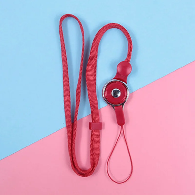 Adjustable Lanyard Strap with Detachable Phone Safety Tether