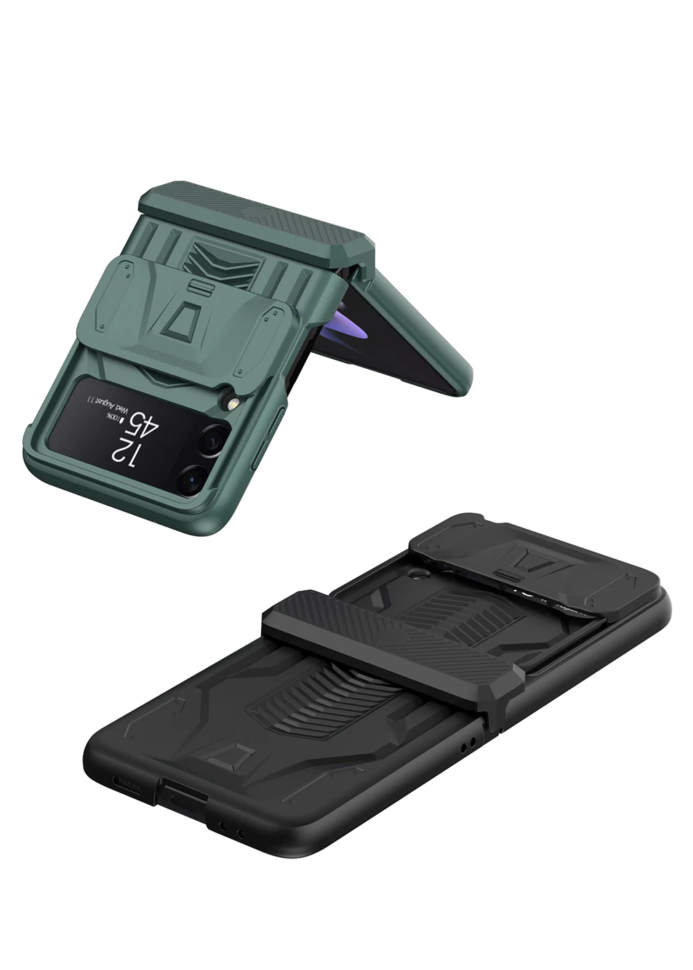 galaxy z flip3 case Magnetic Hinge Slide Lens Cover Case For Samsung Galaxy Z Flip 3 5G Hard Armor Shockproof Case for Samsung Z Flip3 Rugged Case galaxy flip3 case