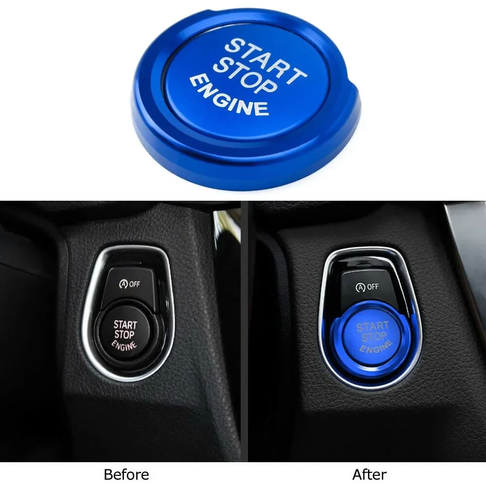 

Cars Blue Start Decoration Engine Stop Switch Ignition Button Replacement Trims For BMW F20 F22 F30 F32 F48 1 2 3 4 Series X1