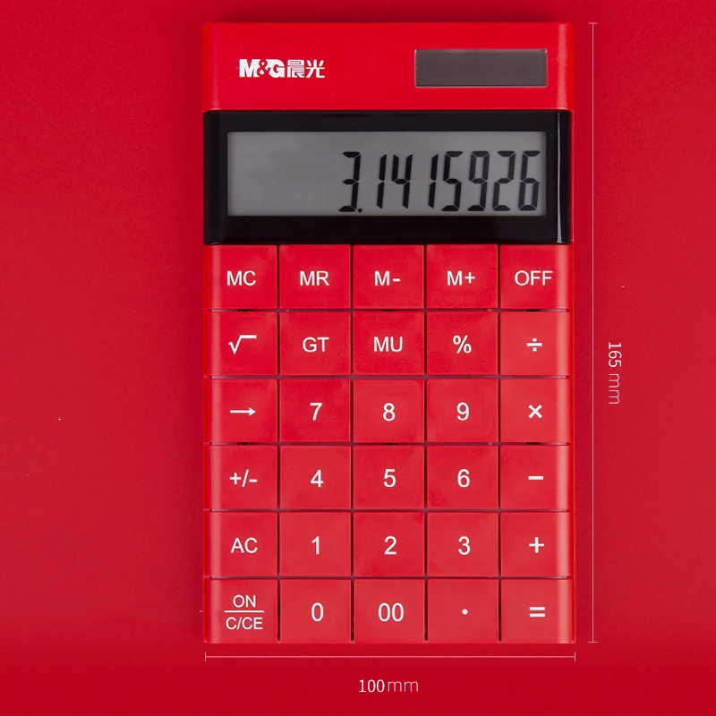 CALCULATRICE DE BUREAU DELI E1589 RED