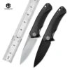 Petrified Fish PF838CS D2 Steel Blade Folding Knife G10+Carbon Fiber Handle Outdoor Camping Hunting EDC Pocket Tool 1
