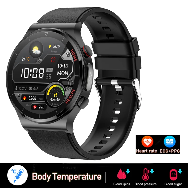 2022 New ECG+PPG Smart Watch Men Sangao Laser Health Heart Rate Blood Pressure Fitness Sports Watches IP68 Waterproof Smartwatch 