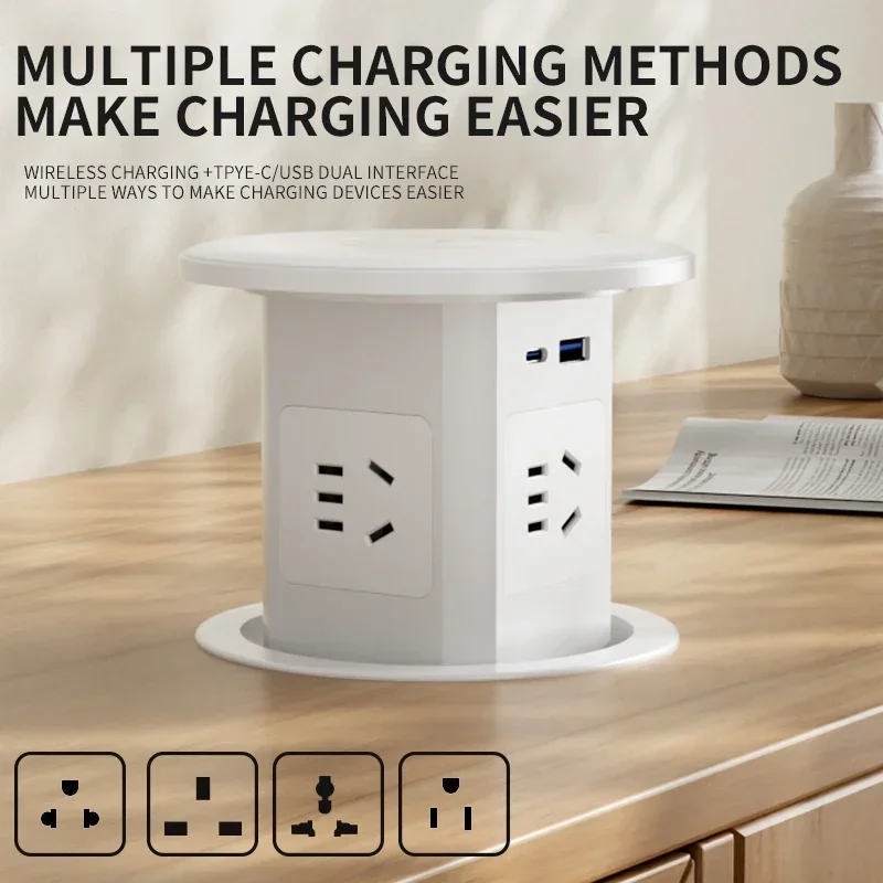 DesktophiddensocketautomaticallypopsupUSUKstandarddesksocket