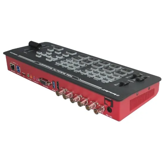DeviceWell 스트림 레코드 PIP 크로마 T 바 HD 라이브 비디오 믹서, 4-CH SDI UVC RTMP, HDS6305