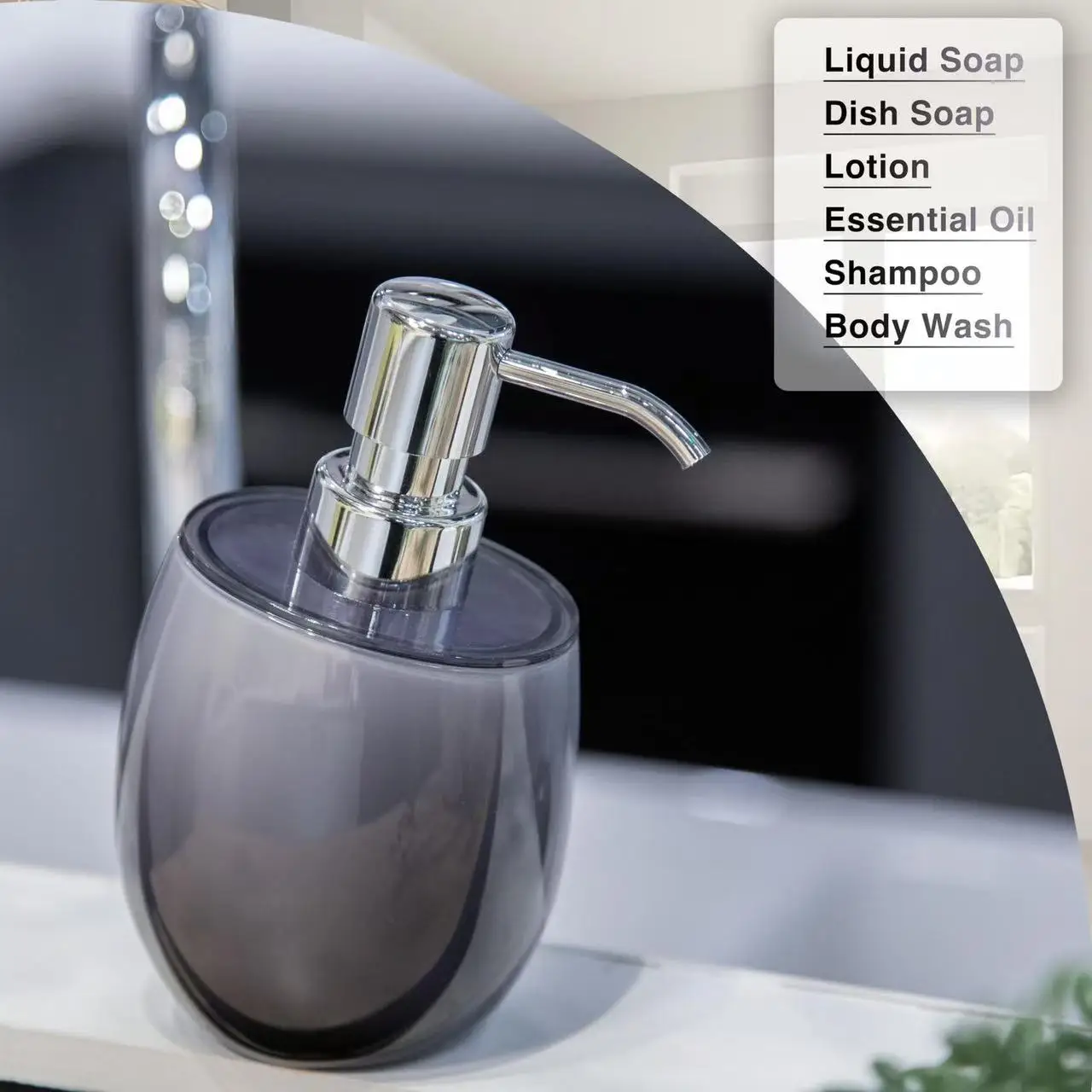 Acrylic double layer thickened soap dispenser transparent lotion shampoo bottle bathroom soap dispenser