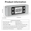 Digital Level Electronic Protractor Inclinometer with Bottom Magnet Angle Finder Level Meter Gauge Level Box Magnetic Based 6