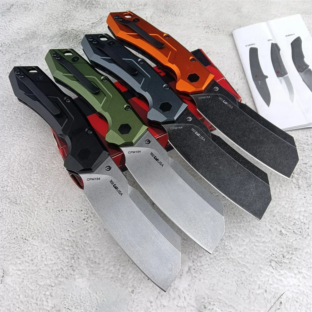 

Keshaw 7850 Launch 14 Folding Knife D2 Blade Action Aluminum+Carbon Fiber Handle OutdoorHunting Fishing EDC Tool Pocket Knives