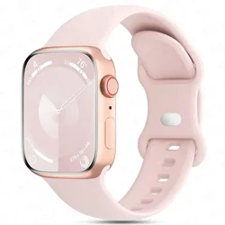 Sleek Silicone Sport Bands - 49mm-45mm-44mm-42mm (Pink sand 03)