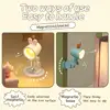 Cute Desk Lamp Rabbit LED Night Light For Kids Adjustable Rabbit Shape Night Lamp Portable Reading Desk Lamp For Children And 4